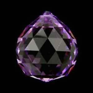 Feng Shui Kristall Regenbogen-Kristalle Kugel Violett AAA Qualität 2 Stück