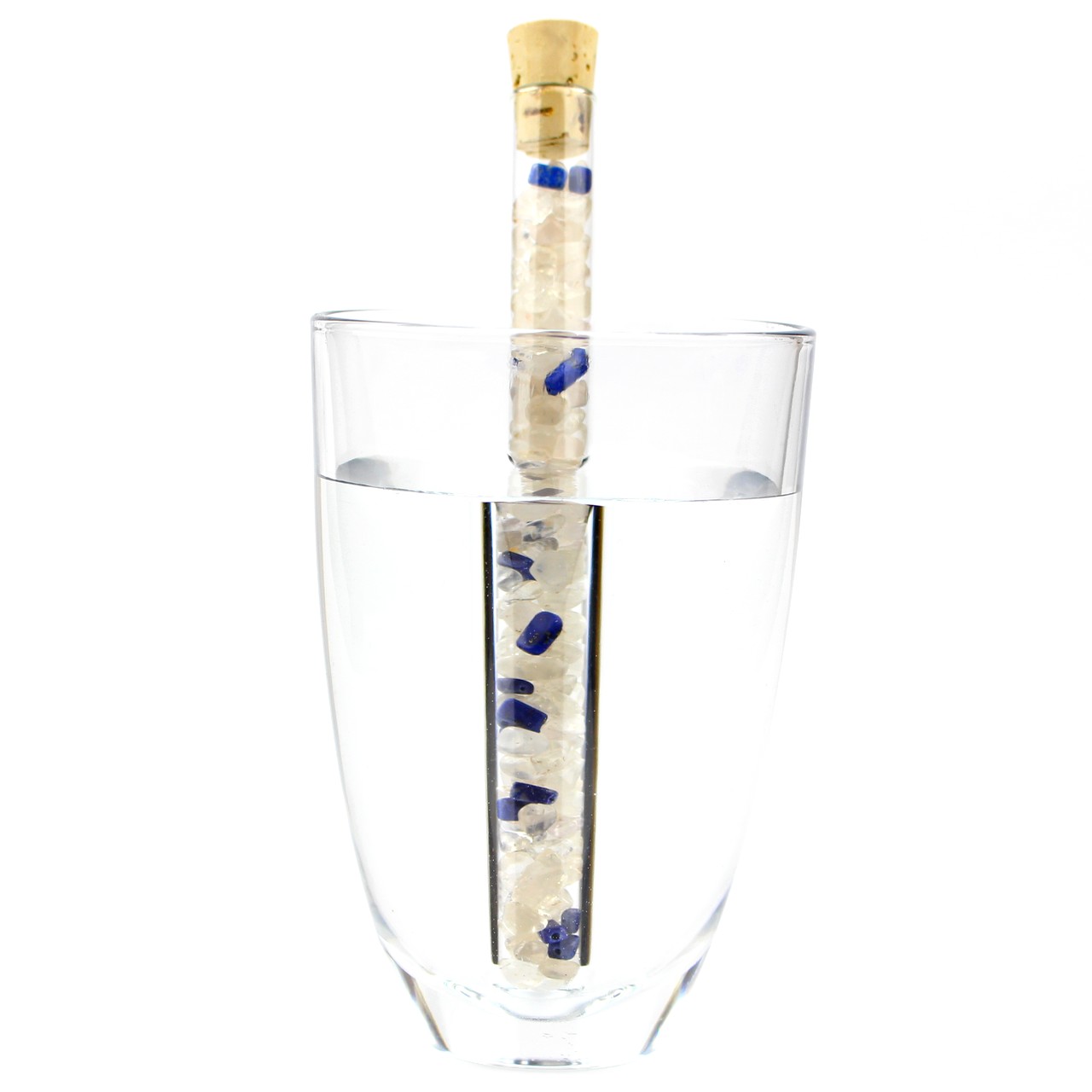 Aqua Lapis® Edelsteinstab Premium King Lapislazuli, Bergkristall Edelsteinwasser herstellen