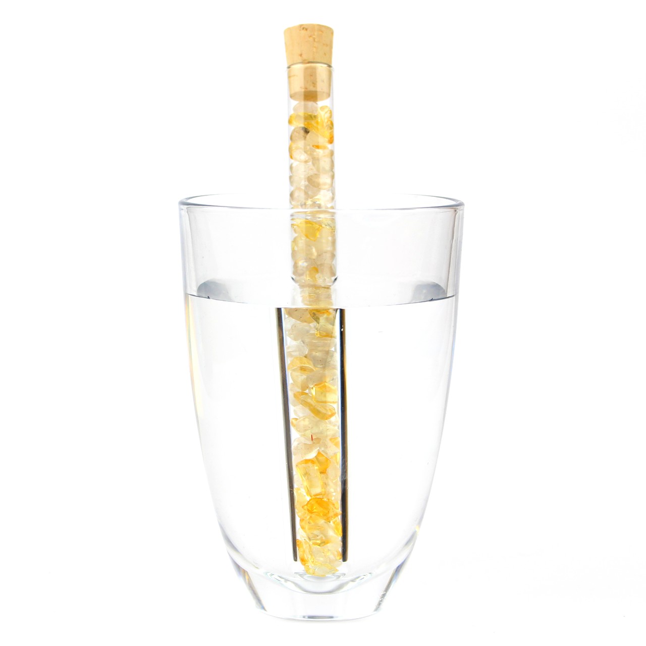 Aqua Lapis® Edelsteinstab Premium Sunshine Bergkristall, Citrin Edelsteinwasser Herstellung
