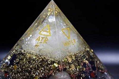Orpanit® Orgonit Pyramide XL „Akasha“ Feuer-Erde-Wasser-Luft