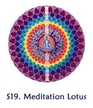 Fensterbilder Meditations-Lotus Chakra