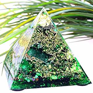 Orpanit® Orgonit 4. Chakra Premium Pyramide XL Erzengel Raphael grün Ruhe