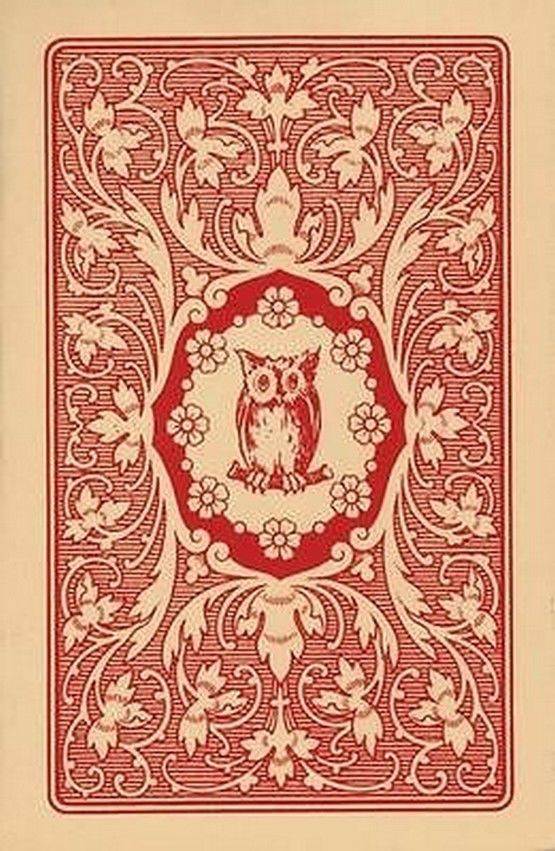 Lenormandkarten - Jugendstil Tarotkarten rote Eule
