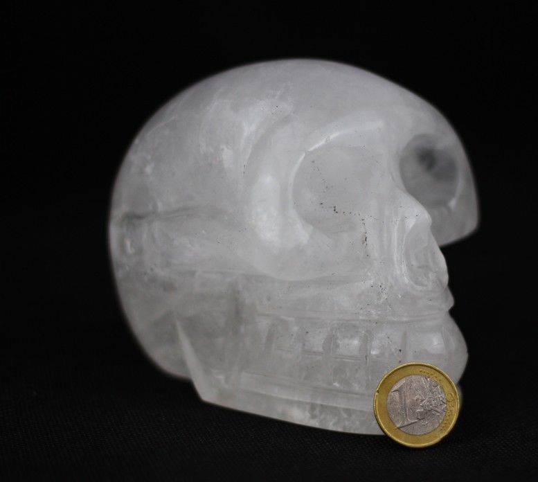 Bergkristall Kristallschädel Totenkopf Memento Skull Mori 1349 gr. 1,3 kg
