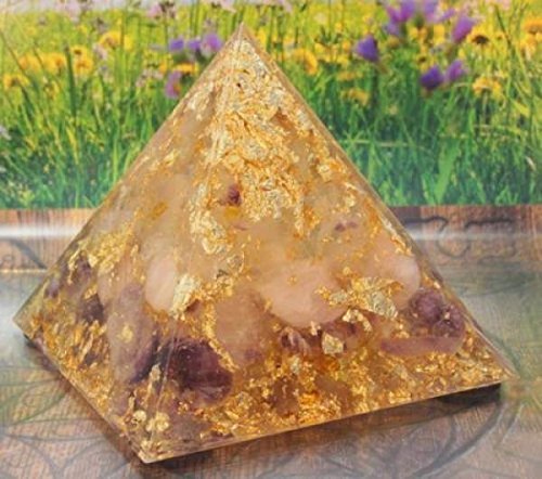 Orgon Pyramide goldener Erzengel XL Engelsmagie Orgonenergie