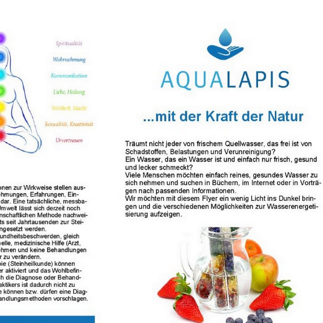 Aqua Lapis® Edelsteinstab Premium Feel Fine Bergkristall, Landschaftsjaspis Edelsteinwasser