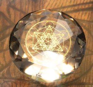 Tachyonen Glas Diamant Metatron klar 45 Energie Heilige Geometrie Engel Gabriel