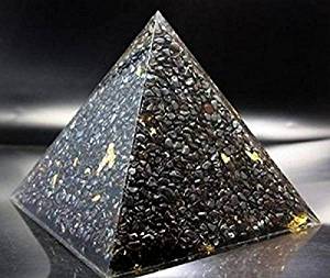 Orpanit®- Riesen Hämatit Gold Pyramide 2,5 kg Orgon Pyramide