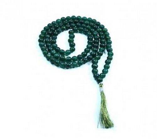 Mala grüner Aveturin 108 Perlen 6-7 mm mit Samttasche