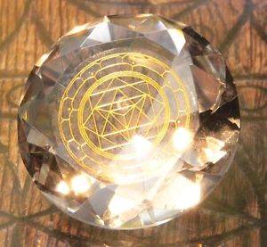 Tachyonen Glas Diamant  Merkaba klar 45 Energie Heilige Geometrie Engel Gabriel