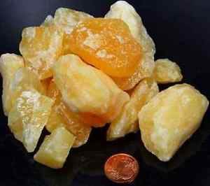 Orangencalcit Rohsteine 100 gr. Edelsteine Steinewasser Wassersteine