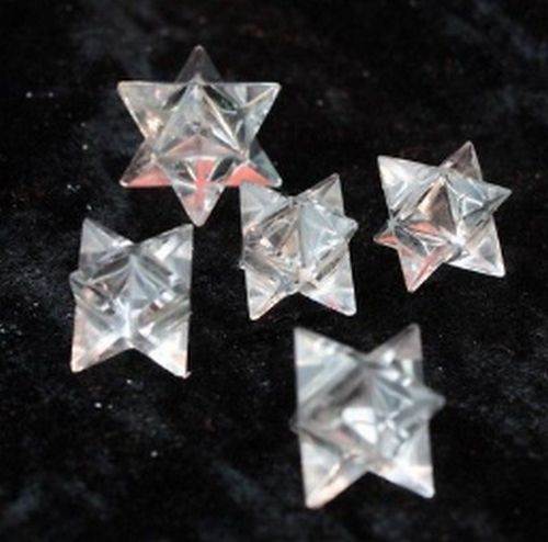Merkaba Stern 20 mm Bergkristall Edelsteine, Energie