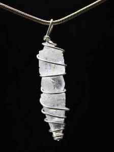 Bergkristall Amulett Dorje Vajra Phurba Anhänger